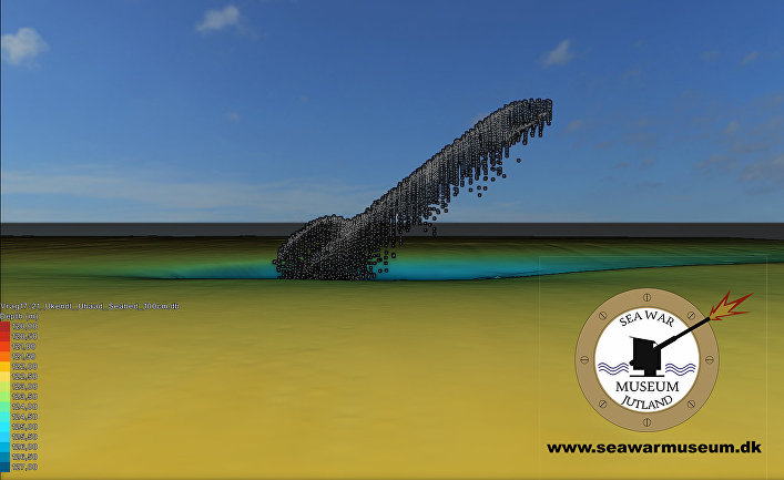 Многолучевое сканирование U-3523 в апреле 2018 года