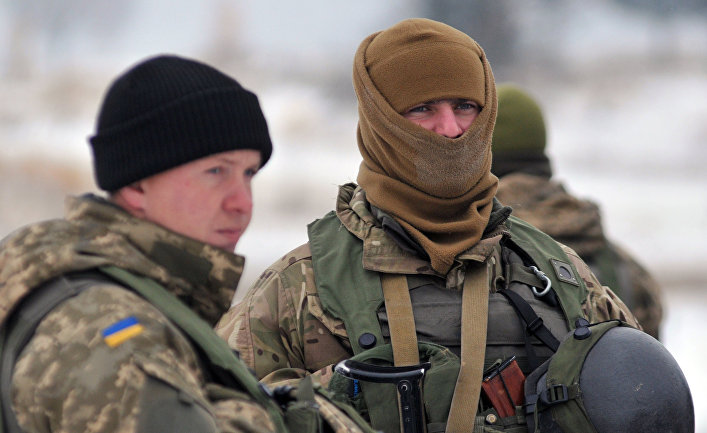 Военнослужащие украинских вооруженных сил Украины