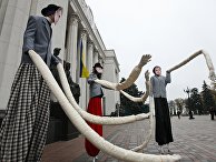 Представители общественных организаций на антикоррупционной акции у здания Верховной Рады Украины Представители общественных организаций на антикоррупционной акции у здания Верховной Рады Украины