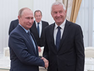 Владимир Путин и генеральный секретарь Совета Европы Турбьерн Ягланд во время встречи. 20 июня 2018