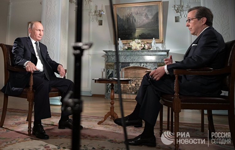 Интервью президента РФ В. Путина американскому телеканалу "Фокс ньюс"