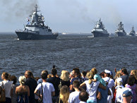 Первая сводная репетиция парада ВМФ России Первая сводная репетиция парада ВМФ России