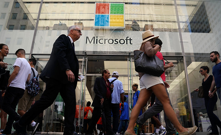 Магазин Microsoft в Нью-Йорке, США