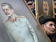 Празднование дня рождения Иосифа Сталина в его родном городе Гори