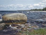 Ладожское озеро в Нижне-Свирском государственном заповеднике в Ленинградской области