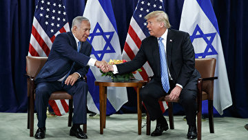 Президент США Дональд Трамп и премьер-министр Израиля Биньямину Нетаньяху