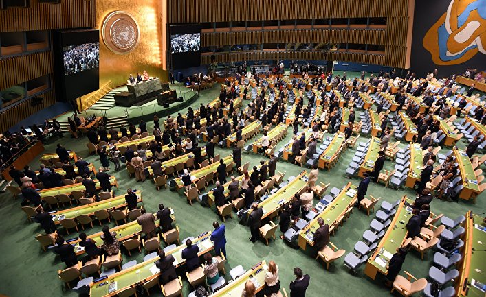 Открытие Генеральной Ассамблеи Организации Объединенных Наций в Нью-Йорке
