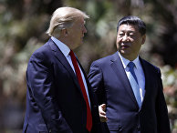 Дональд Трампа и Си Цзиньпин после встречи в Мар-а-Лаго Дональд Трампа и Си Цзиньпин после встречи в Мар-а-Лаго
