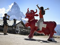 Туристы в Швейцарии