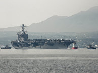 Авианосец ВМС США "Гарри Трумэн" в Средиземном море. Май 2018