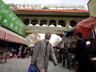Улица в Хотане, Синьцзян-Уйгурский автономный район