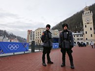 Казаки охраняют территорию комплекса «Роза Хутор» Казаки охраняют территорию комплекса «Роза Хутор»