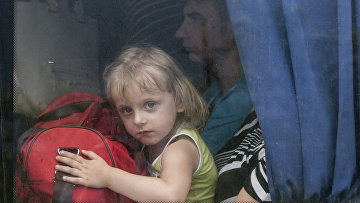 Беженцы из Славянска