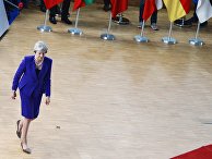 Премьер-министр Великобритании Тереза Мэй на саммите ЕС в Брюсселе. 18 октября 2018