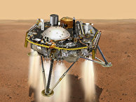 Так художник представил себе посадку платформы InSight на Марс Так художник представил себе посадку платформы InSight на Марс