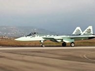 Новейший истребитель пятого поколения Су-57 в Сирии Новейший истребитель пятого поколения Су-57 в Сирии
