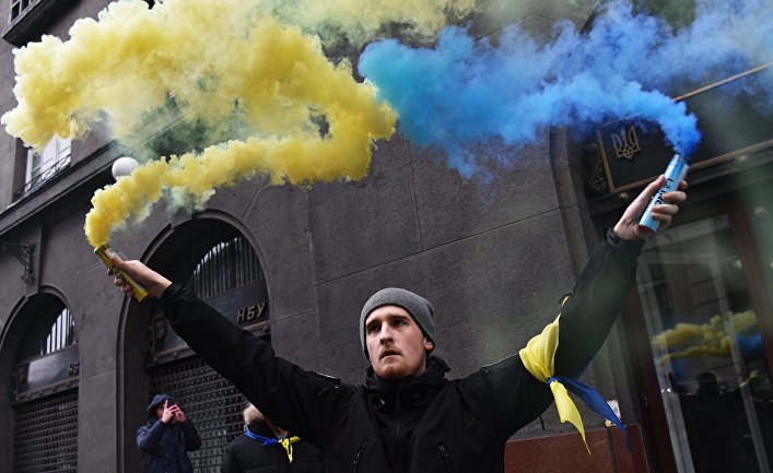 Акция протеста во Львове
