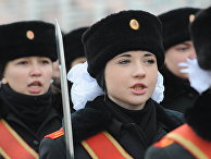 Репетиция торжественного парада, посвященного 68-й годовщине исторического парада на Красной площади 7 ноября 1941 года