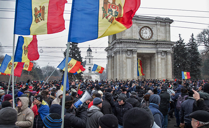 Протестные акции оппозиции в Кишиневе