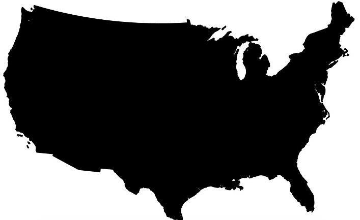 Карта США