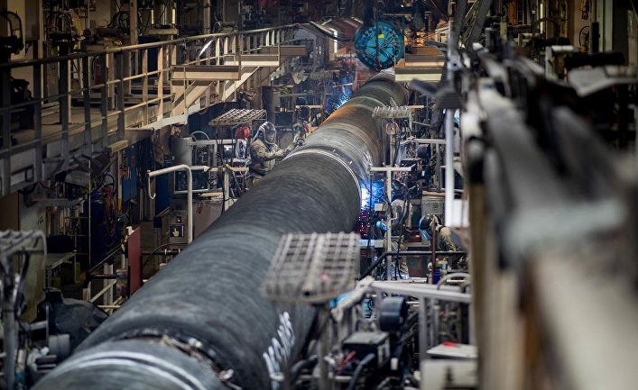Подготовка труб для газопровода «Северный поток - 2»