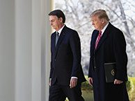 Президент Бразилии Жаир Болсонару и президент США Дональд Трамп Президент Бразилии Жаир Болсонару и президент США Дональд Трамп