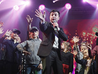 Владимир Зеленский во время концерта в Броварах