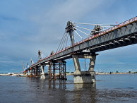 Стыковка международного моста Благовещенск - Хэйхэ Стыковка международного моста Благовещенск - Хэйхэ