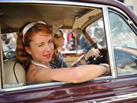 Женское ралли на классических автомобилях Женское ралли на классических автомобилях