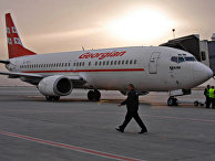 "Boeing-737-500" грузинской авиакомпании "Айрзена - Грузинские авиалинии" "Boeing-737-500" грузинской авиакомпании "Айрзена - Грузинские авиалинии"