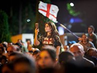 Акции протеста у здания парламента Грузии Акции протеста у здания парламента Грузии