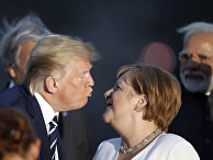 Президент США Дональд Трамп и канцлер Германии Ангелу Меркель Президент США Дональд Трамп и канцлер Германии Ангелу Меркель