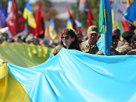 Участники "Марша защитников Украины" Участники "Марша защитников Украины"