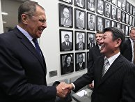 Министр иностранных дел РФ Сергей Лавров и министр иностранных дел Японии Тосимицу Мотэги Министр иностранных дел РФ Сергей Лавров и министр иностранных дел Японии Тосимицу Мотэги