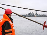 Возвращение отряда кораблей Северного флота с учений в Арктике Возвращение отряда кораблей Северного флота с учений в Арктике
