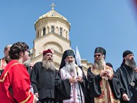 Священнослужители в Тбилиси Священнослужители в Тбилиси