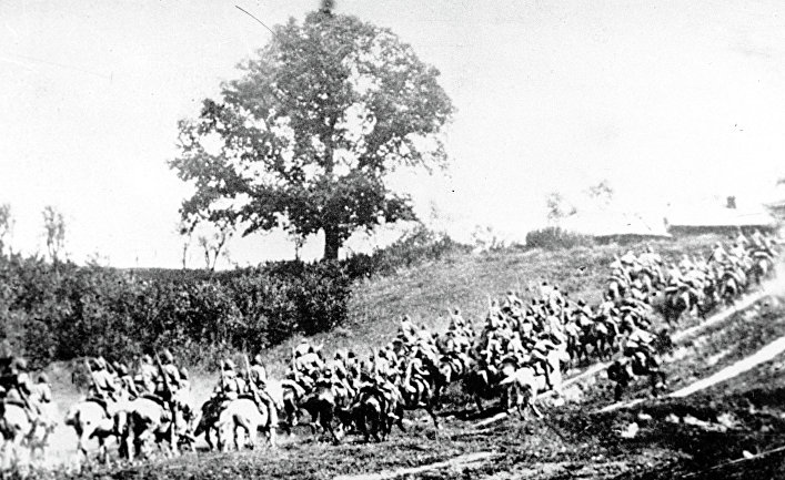 Первая конная армия в походе во время войны с белополяками. 1920 год