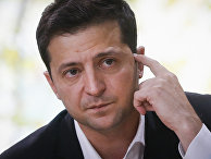 Президент Украины Владимир Зеленский общается с журналистами в Киеве Президент Украины Владимир Зеленский общается с журналистами в Киеве