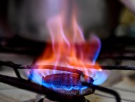 Конфорка газовой плиты в жилом доме города Симферополь Конфорка газовой плиты в жилом доме города Симферополь