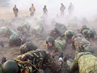 Сдача экзамена на "краповый берет" служащими белорусского спецназа
