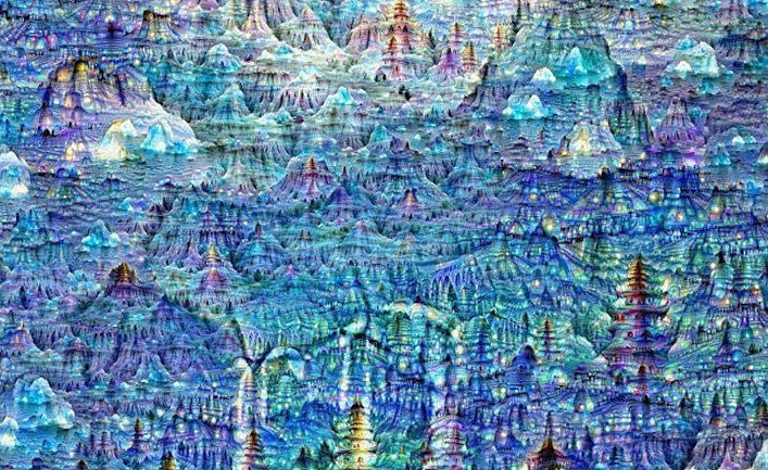Изображение, созданное при помощи искусственного интеллекта Google DeepDream