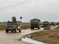 Российский военный конвой в сирийской провинции Хасаке Российский военный конвой в сирийской провинции Хасаке