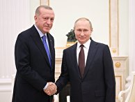 Президент РФ В. Путин встретился с президентом Турции Р. Эрдоганом 5 марта 2020 Президент РФ В. Путин встретился с президентом Турции Р. Эрдоганом 5 марта 2020