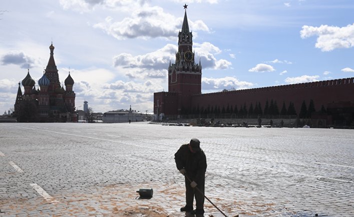 Москва во время режима самоизоляции жителей