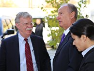 Секретарь Совбеза РФ Н. Патрушев и помощник президента США по нацбезопасности Д. Болтоном Секретарь Совбеза РФ Н. Патрушев и помощник президента США по нацбезопасности Д. Болтоном