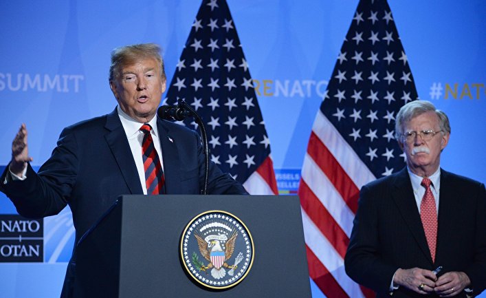 Пресс-конференция президента США Д. Трампа на саммите НАТО