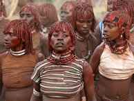 Женщины из эфиопского племени Хамер