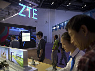 Стенд китайской ZTE на выставке PT Expo в Пекине