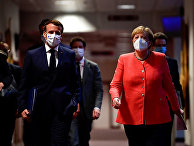 Канцлер Германии Ангела Меркель и президент Франции Эммануэль Макрон Канцлер Германии Ангела Меркель и президент Франции Эммануэль Макрон