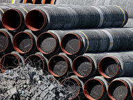 Трубы для газопровода «Северный поток - 2» в Мукране, Германия Трубы для газопровода «Северный поток - 2» в Мукране, Германия